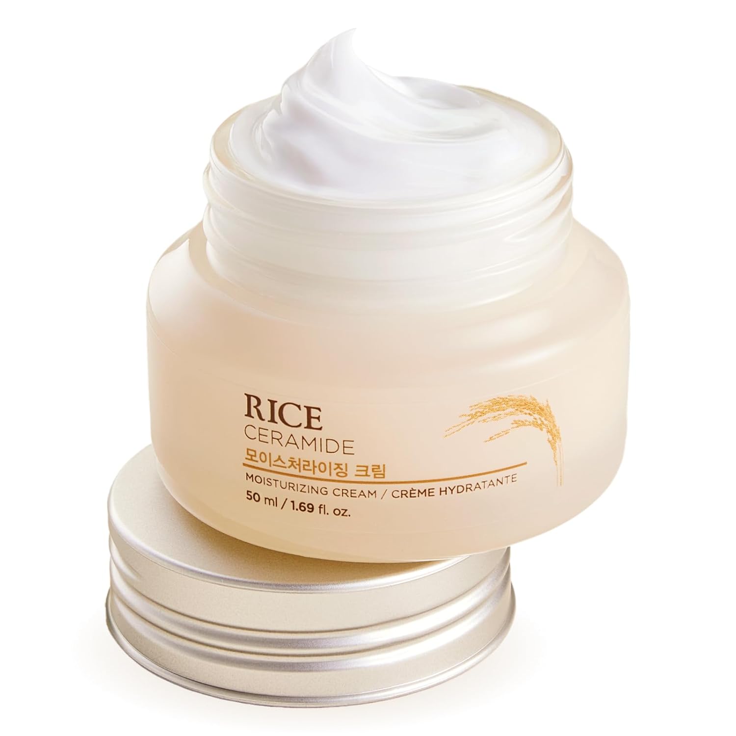61mrxW180mL._SL1500_ The face shop rice & ceramide moisturizing cream - 50ml - Image 1