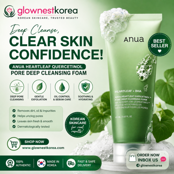 Anua Heartleaf Quercetinol Pore Deep Cleansing Foam - 150ml